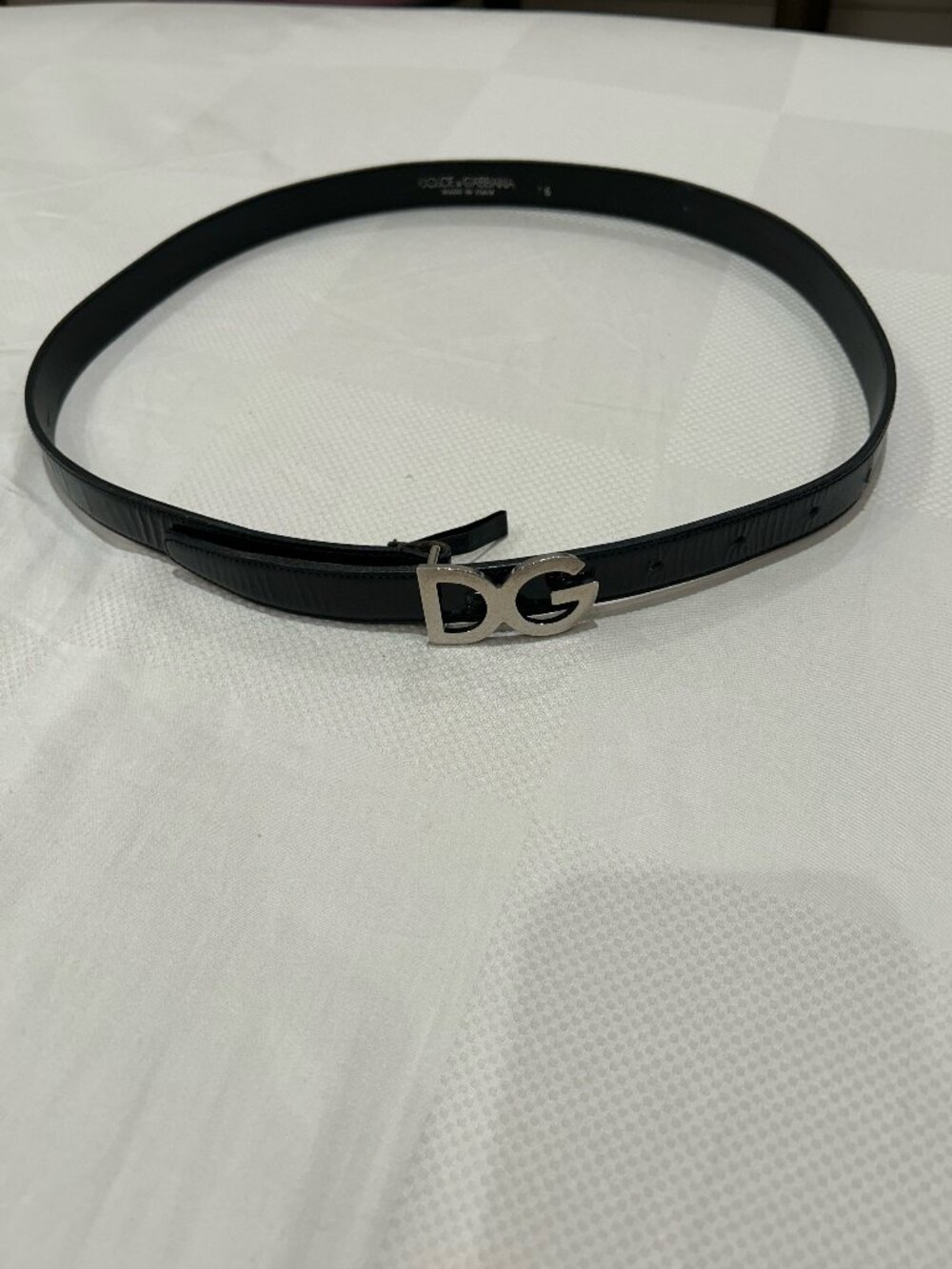 DOLCE & GABBANA Patent Leather Belt